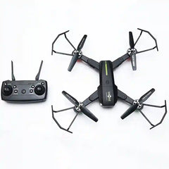 Wifi FPV Drone With 4K HD 120° Wide Angle Camera, 480P Live Video, 1000 mAh Long Flight Time, Auto Hover, Foldable RC Quadcopter for Adults