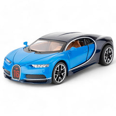 Bugatti Chiron blue 1:24 diecast Alloy Scale Model car collectible