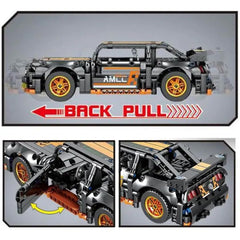 1:18 Scale Pull Back Racing Car Building Block Set