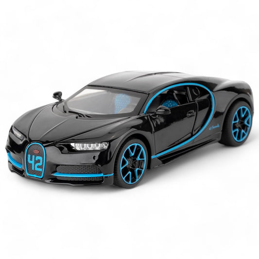 Bugatti Chiron blue 1:24 diecast Alloy Scale Model car collectible