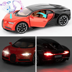 Bugatti Chiron blue 1:24 diecast Alloy Scale Model car collectible