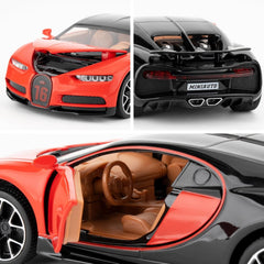 Bugatti Chiron blue 1:24 diecast Alloy Scale Model car collectible