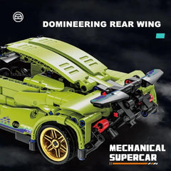 1:18 Scale Pull Back Racing Car Building Block Set