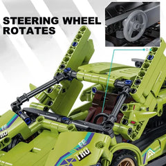 1:18 Scale Pull Back Racing Car Building Block Set