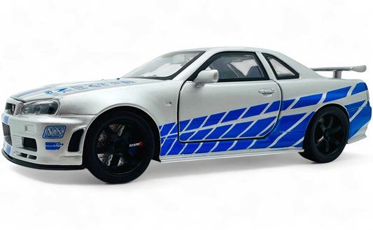 Nissan Skyline GT-R R34 Fast & Furious 1:24 diecast scale model car