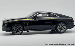 Rolls Royce Spectre diecast scale model car collectible - Large size