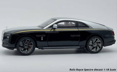Rolls Royce Spectre diecast scale model car collectible - Large size