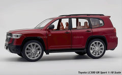 Toyota LC300 GR Sport diecast scale model miniature car - Large size