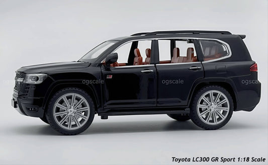 Toyota LC300 GR Sport diecast scale model miniature car - Large size