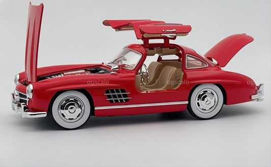 1955 Mercedes-Benz 300SL diecast scale model miniature car - Large size