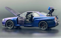 Nissan Skyline GT-R R34 Fast & Furious 1:24 diecast scale model car