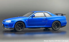 Nissan Skyline GT-R R34 Fast & Furious 1:24 diecast scale model car