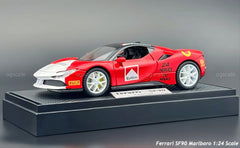 Ferrari SF90 Marlboro Race diecast scale model car miniature