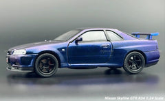 Nissan Skyline GT-R R34 Fast & Furious 1:24 diecast scale model car