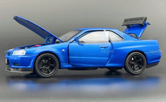 Nissan Skyline GT-R R34 Fast & Furious 1:24 diecast scale model car