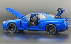 Nissan Skyline GT-R R34 Fast & Furious 1:24 diecast scale model car