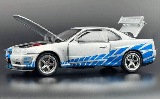 Nissan Skyline GT-R R34 Fast & Furious 1:24 diecast scale model car