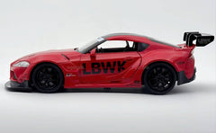 Toyota GR Supra LBWK 1:18 diecast scale model car collectible - Big Size