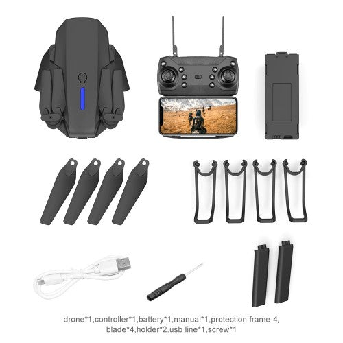 Foldable Mini Drone RC Quadrocopter With WIFI FPV Wide Angle HD Camera Helicopter Height Keeping Toys Boy Gift