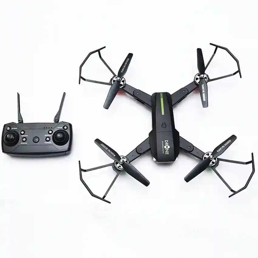 Wifi FPV Drone With 4K HD 120° Wide Angle Camera, 480P Live Video, 1000 mAh Long Flight Time, Auto Hover, Foldable RC Quadcopter for Adults