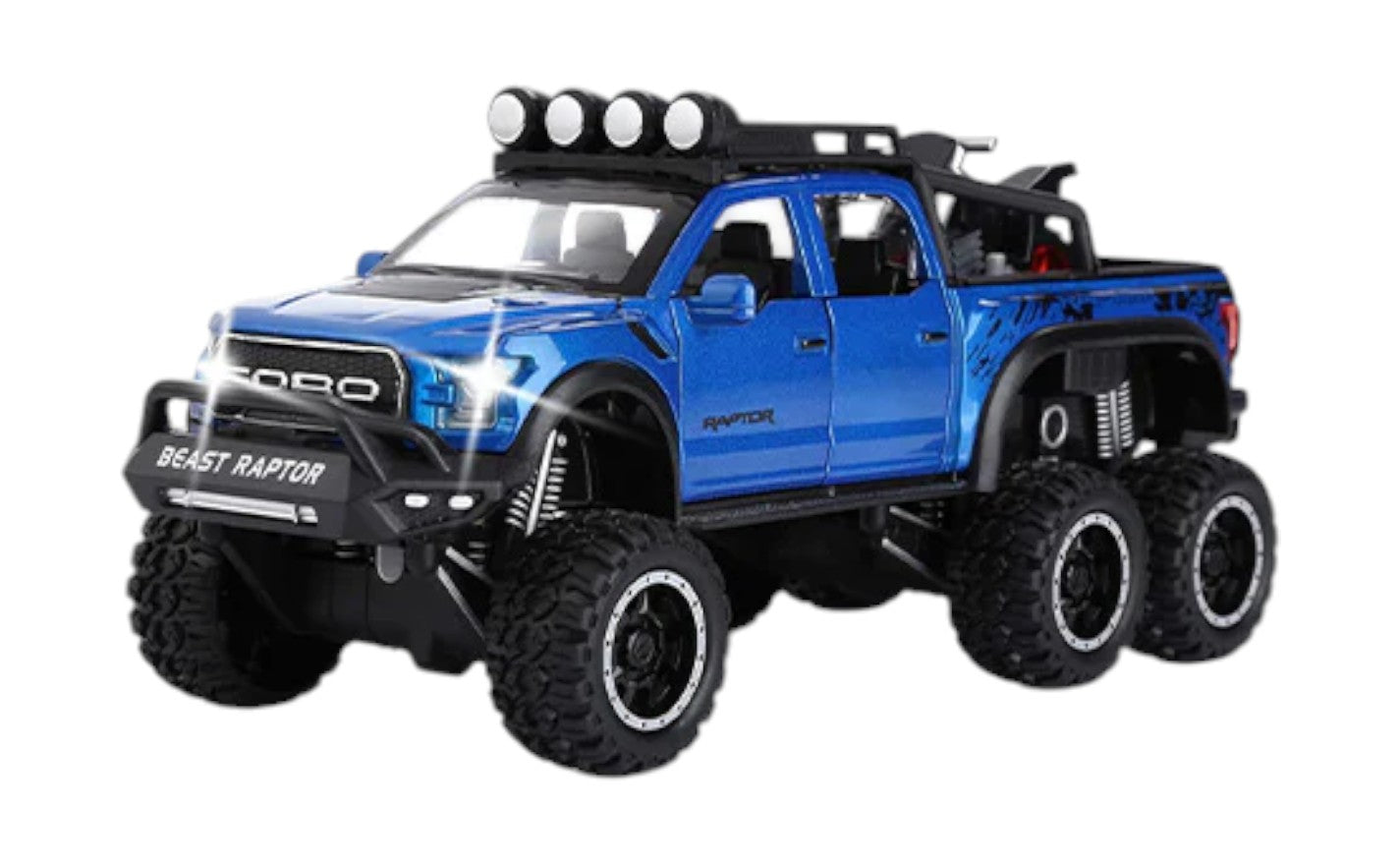 Ford F-150 Raptor 6X6 1:24 scale model car miniature