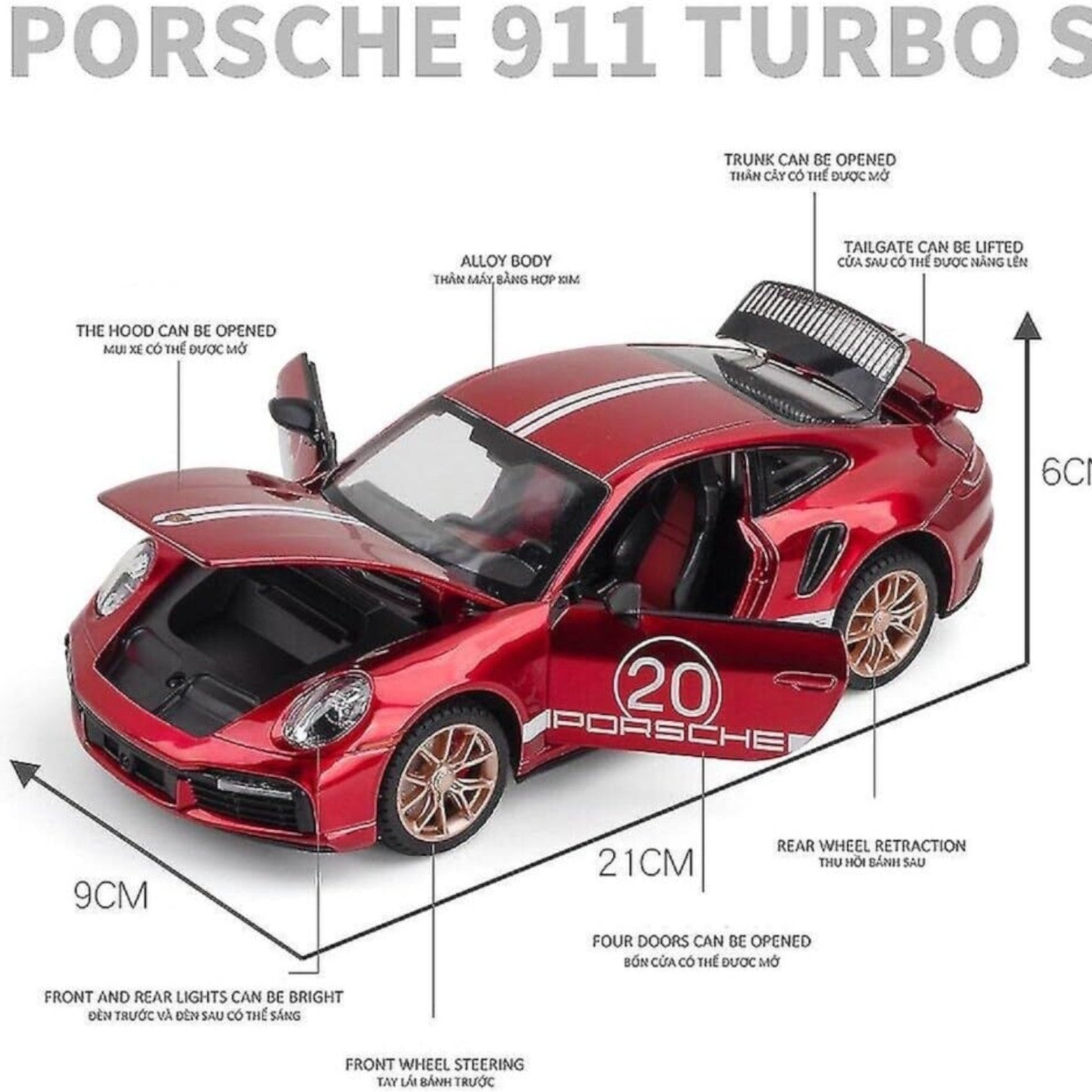 Porsche 911 1:24 diecast scale model car collectible