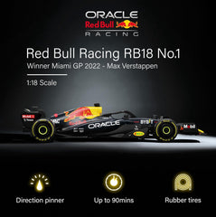 Rastar Authentic Licensed Redbull Rb18 RC Car - Detailed Design, 2.4GHz Control | Color :  1:18 Redbull Rb18(no.1)