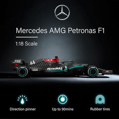 Rastar Authentic Licensed Mercedes-benz F1 W11 RC Car - Detailed Design, 2.4GHz Control | Color :  1:18 Mercedes-benz F1 W11