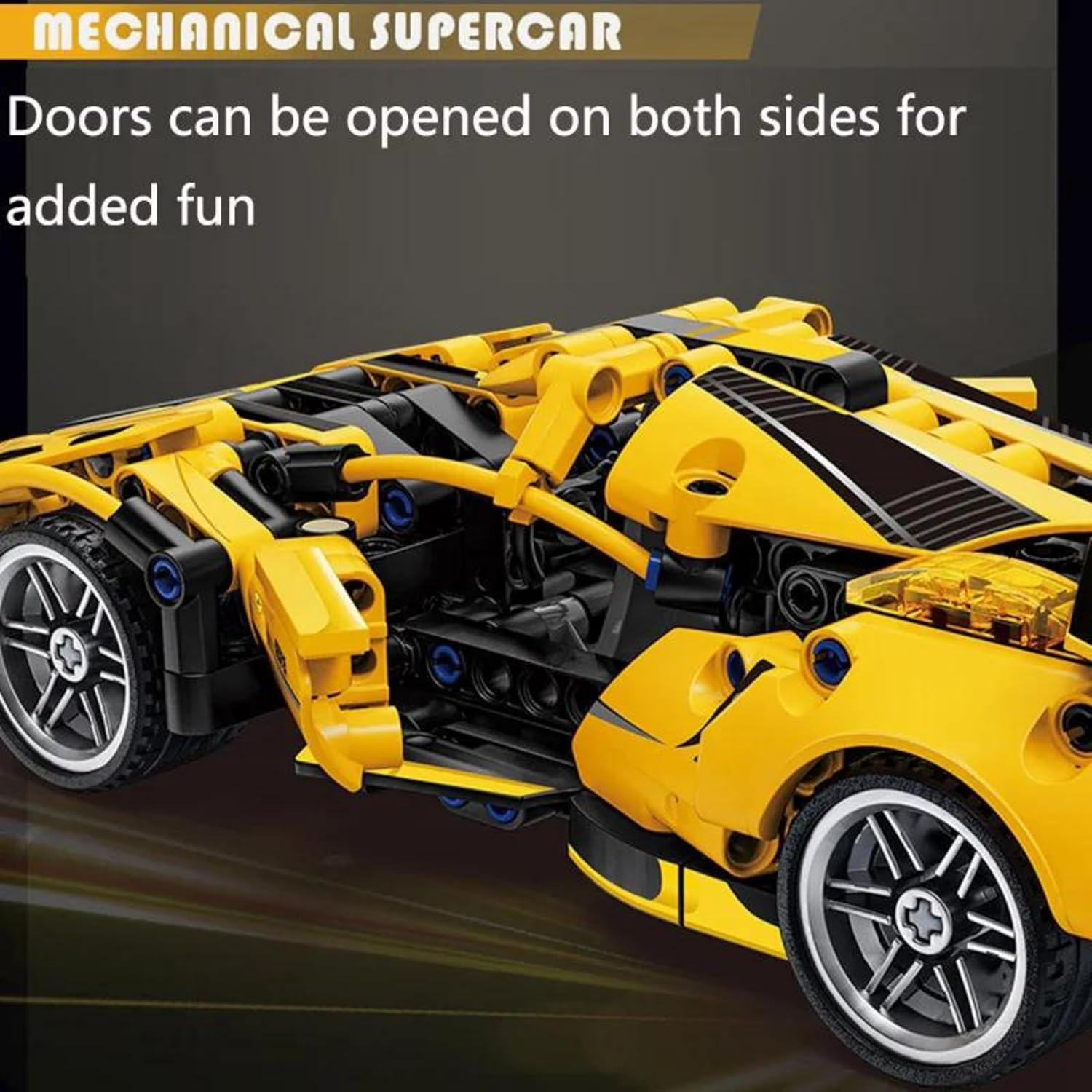1:18 Scale Pull Back Racing Car Building Block Set