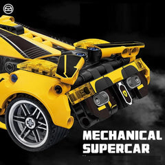 1:18 Scale Pull Back Racing Car Building Block Set