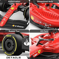 Rastar Authentic Licensed Ferrari F1 75 RC Car - Detailed Design, 2.4GHz Control | Color :  1:18 Ferrari F1 75