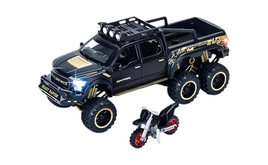 Ford F-150 Raptor 6X6 1:24 scale model car miniature