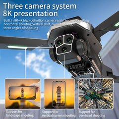 HD Wide Angle Camera WiFi fpv Drone Dual Camera Height Keep Drones Camera Helicopter Toys