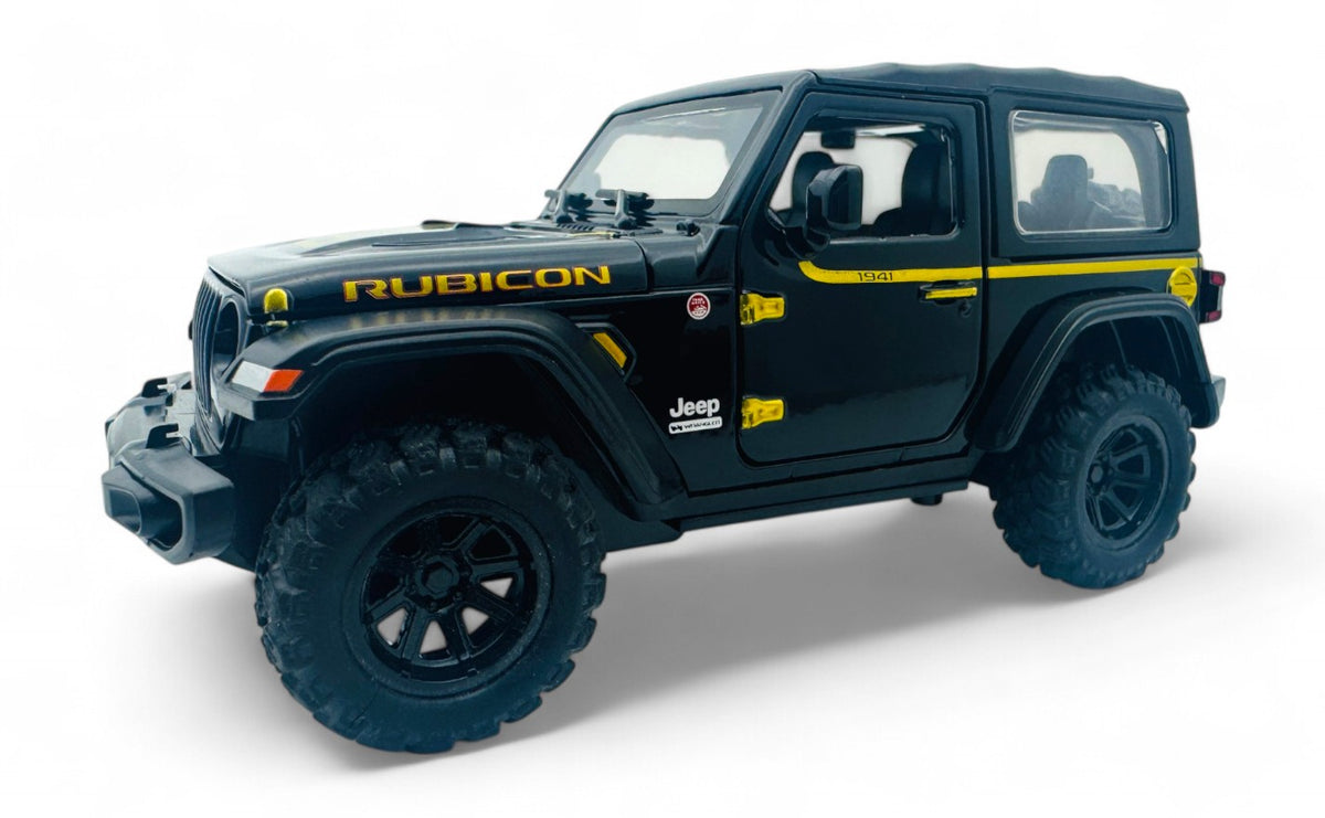 Jeep Wrangler Rubicon 3 Door 1:24 Removable Top diecast scale model car collectible