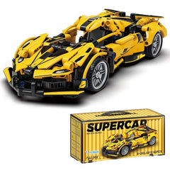 1:18 Scale Pull Back Racing Car Building Block Set
