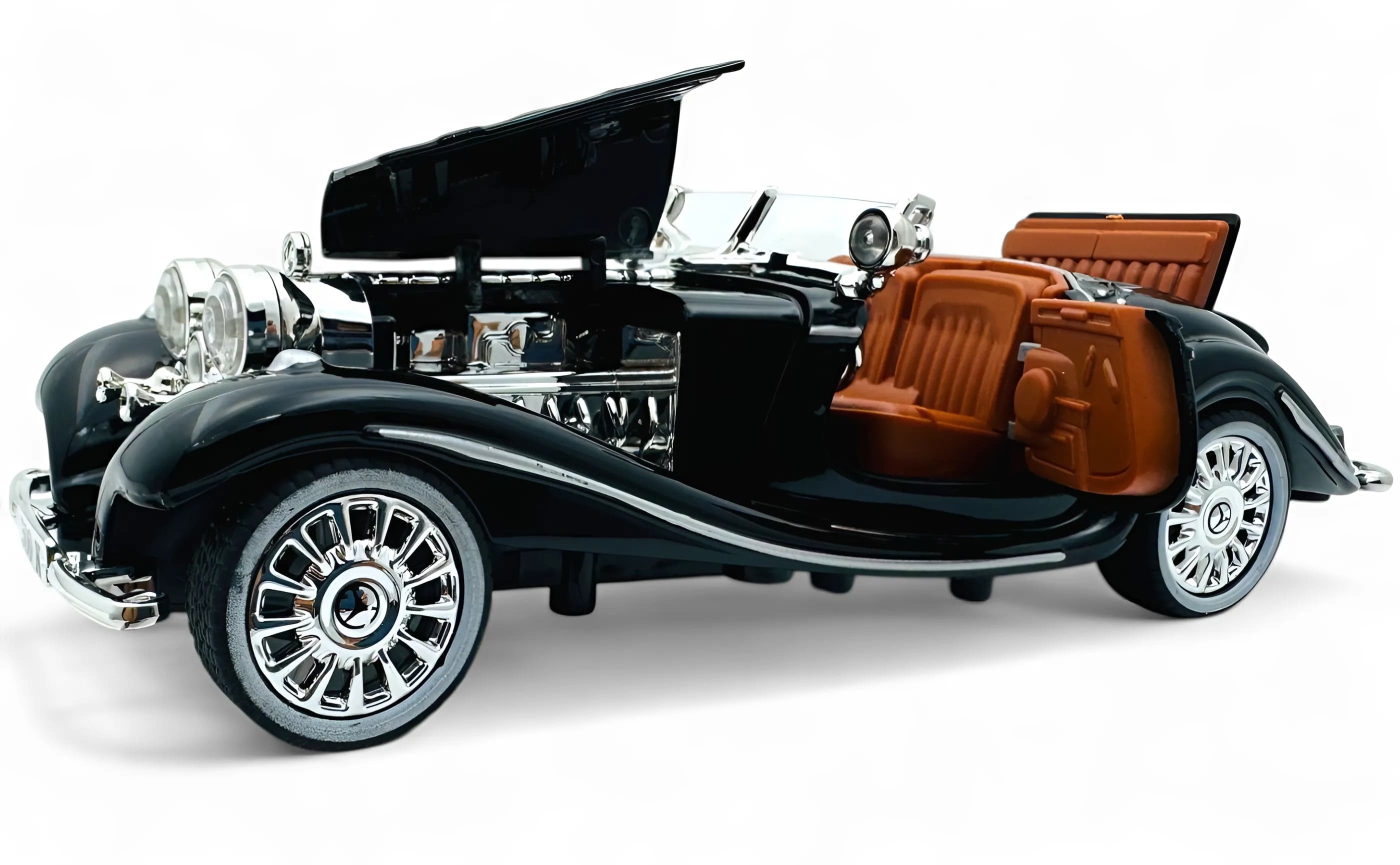1936 Mercedes Benz 500K 1:24 Roadster diecast scale model car collectible