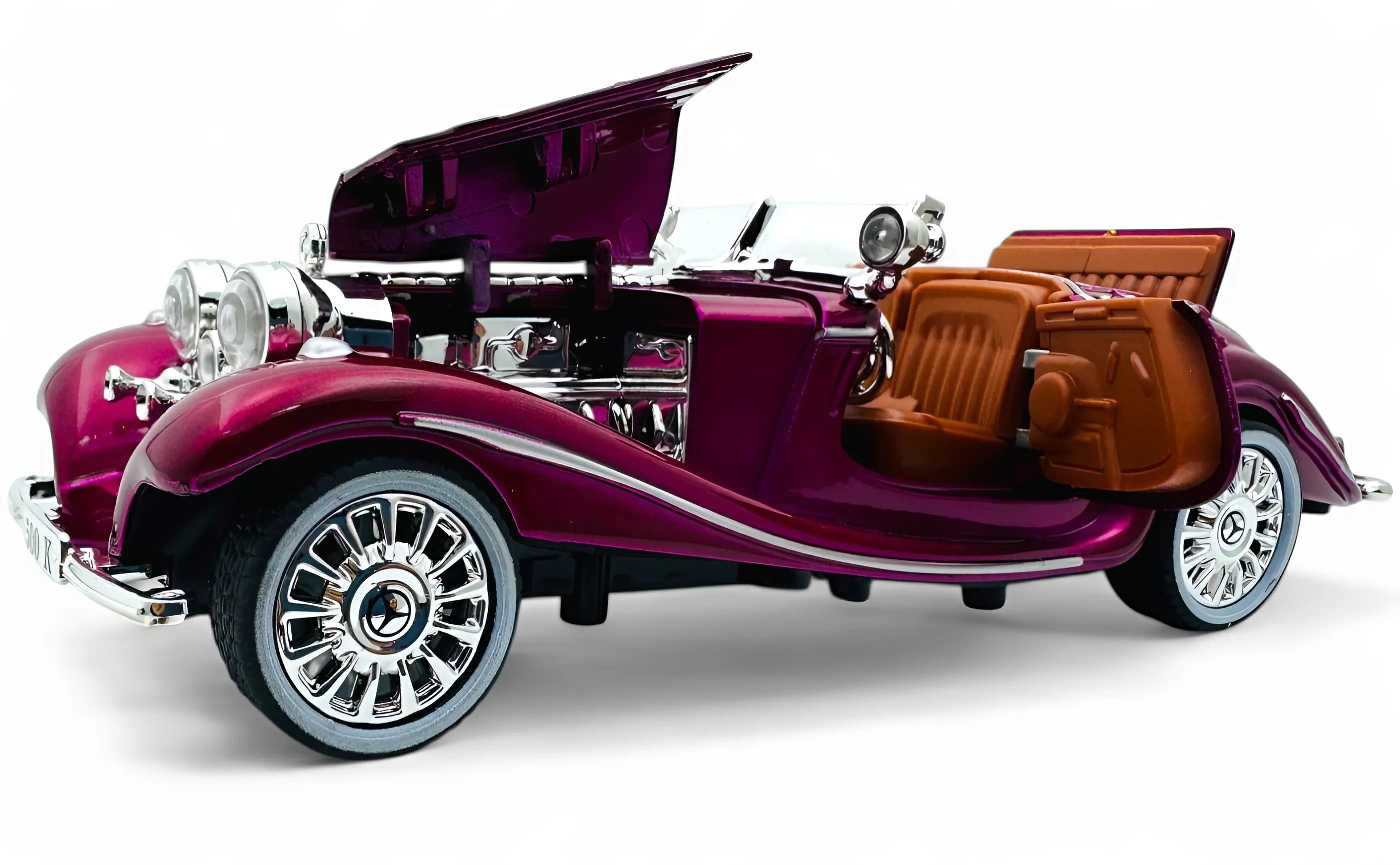 1936 Mercedes Benz 500K 1:24 Roadster diecast scale model car collectible