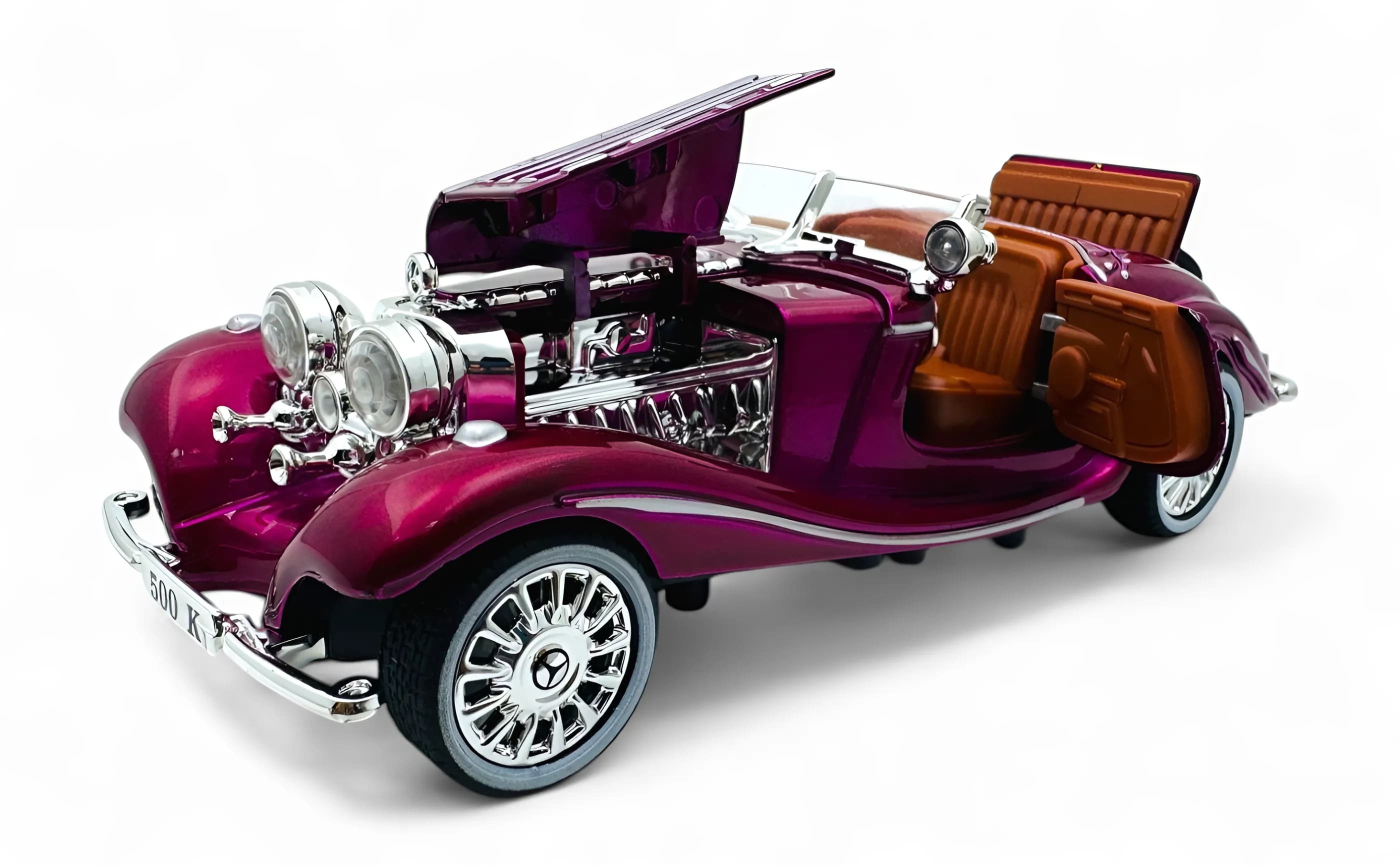 1936 Mercedes Benz 500K 1:24 Roadster diecast scale model car collectible