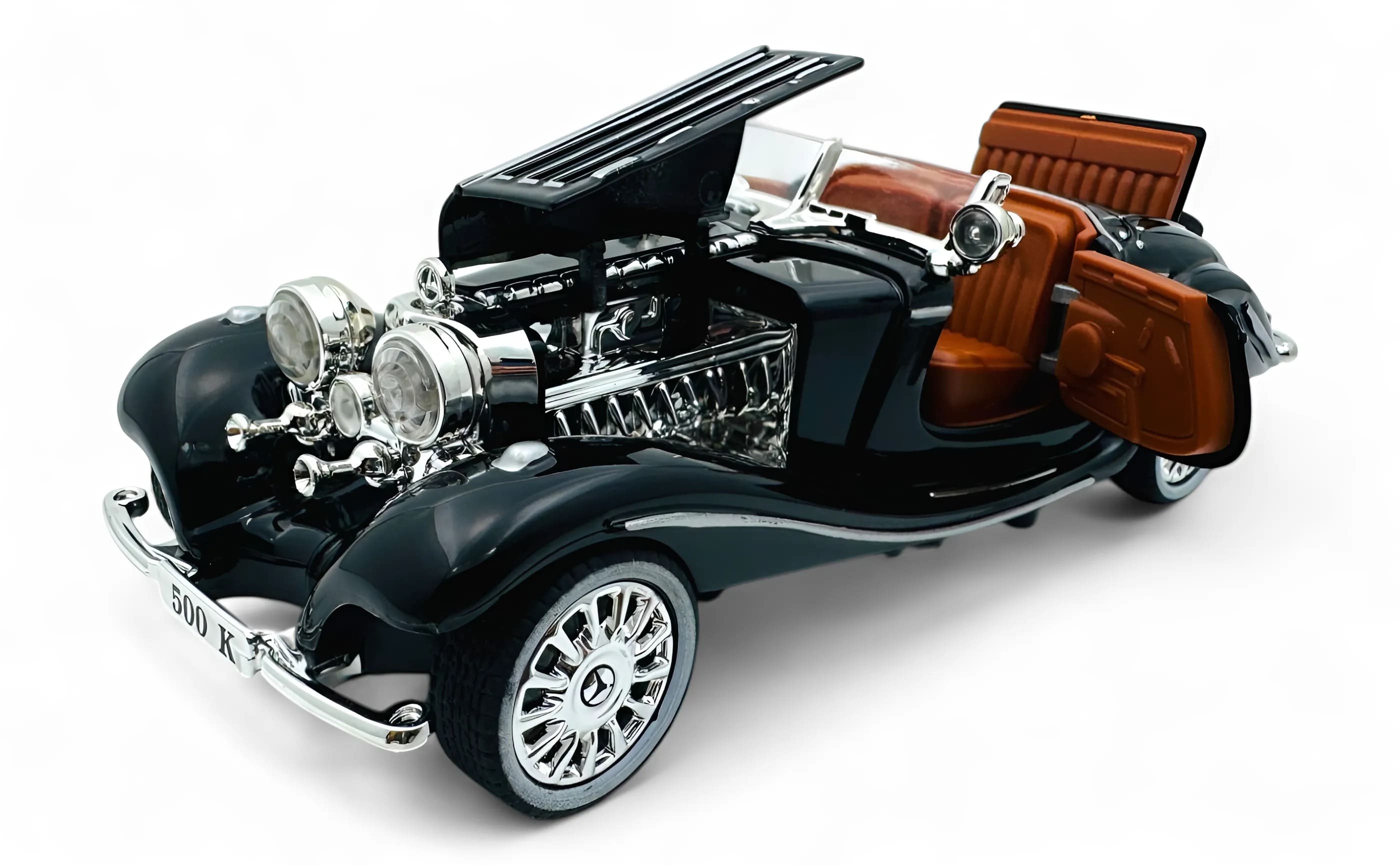 1936 Mercedes Benz 500K 1:24 Roadster diecast scale model car collectible