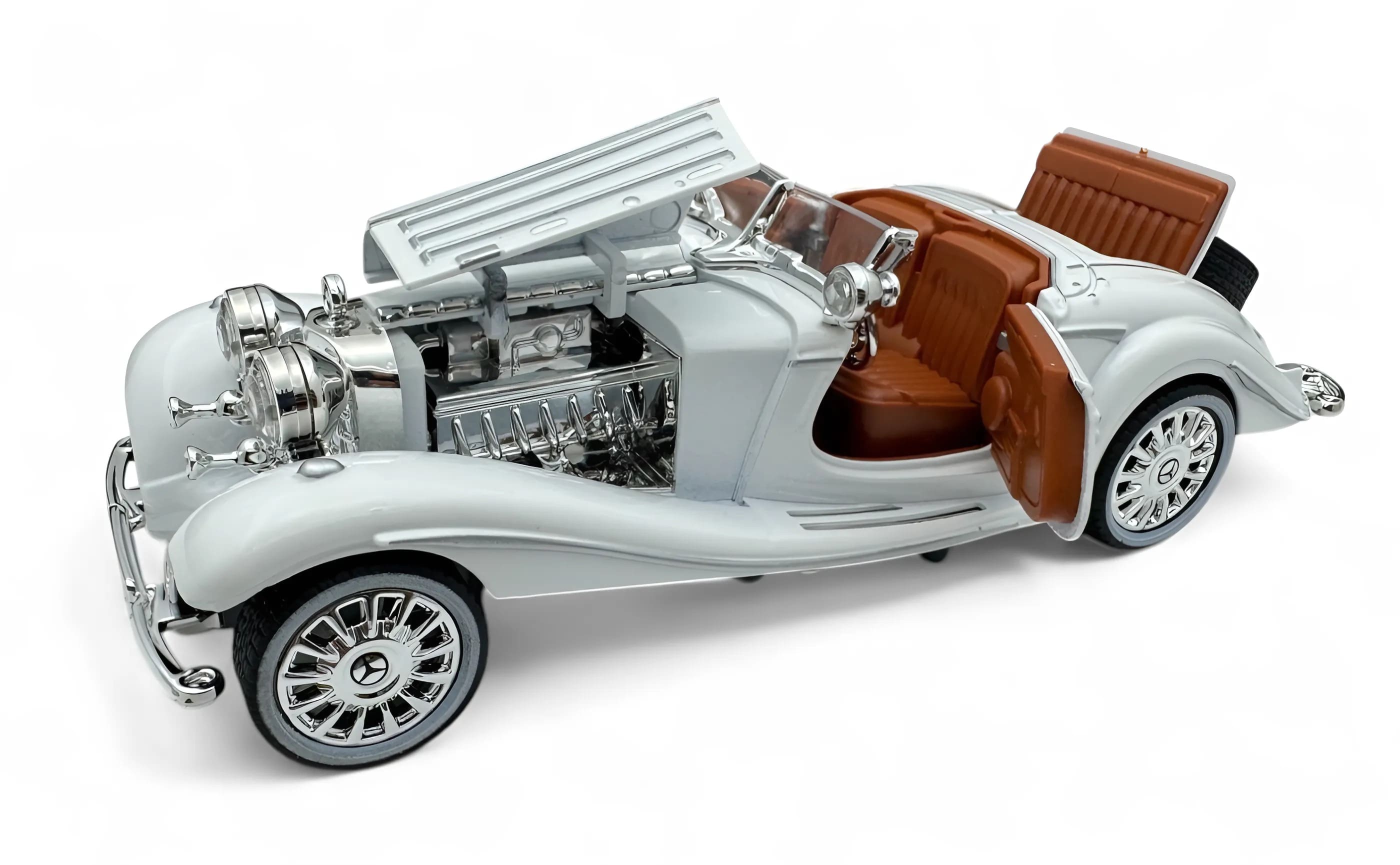 1936 Mercedes Benz 500K 1:24 Roadster diecast scale model car collectible