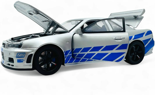Nissan Skyline GT-R R34 Fast & Furious 1:24 diecast scale model car