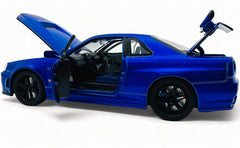 Nissan Skyline GT-R R34 Fast & Furious 1:24 diecast scale model car