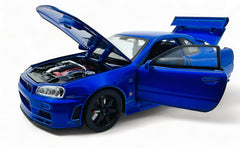 Nissan Skyline GT-R R34 Fast & Furious 1:24 diecast scale model car