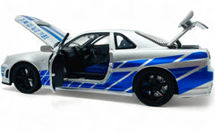 Nissan Skyline GT-R R34 Fast & Furious 1:24 diecast scale model car