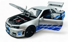 Nissan Skyline GT-R R34 Fast & Furious 1:24 diecast scale model car
