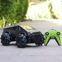 Remote Control Drift Tesla Pickup Truck – 360° Rotation, Monster Tyres, LED Lights & Powerful Sound | 1:12 Scale | Assorted Colors