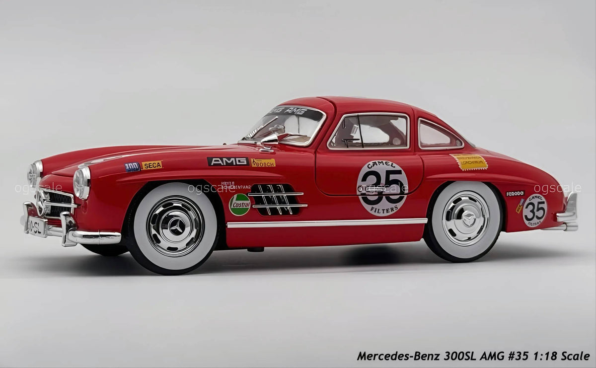 Mercedes-Benz 300SL AMG #35 diecast scale model - Large size