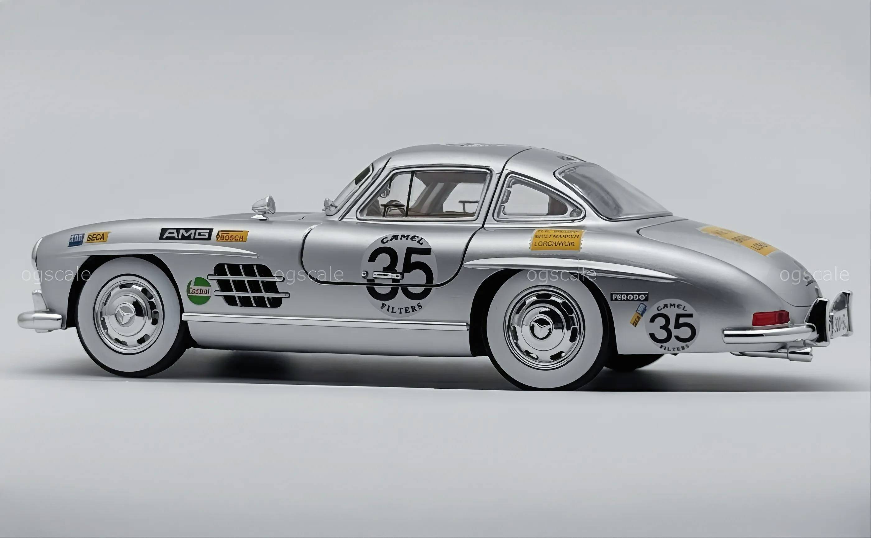 1954 Mercedes-Benz 300SL W198 diecast scale model car collectible - Large size