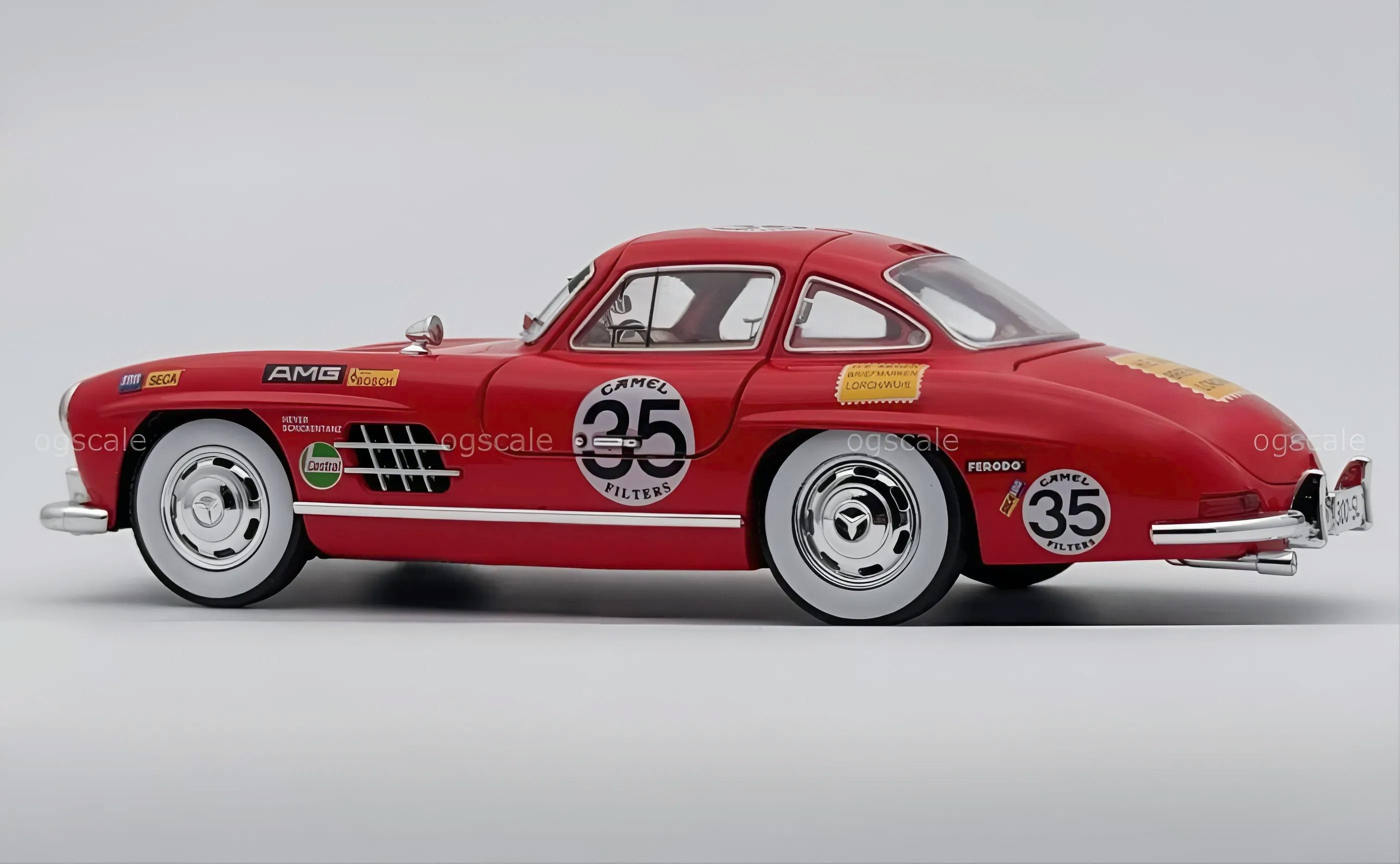 1954 Mercedes-Benz 300SL W198 diecast scale model car collectible - Large size