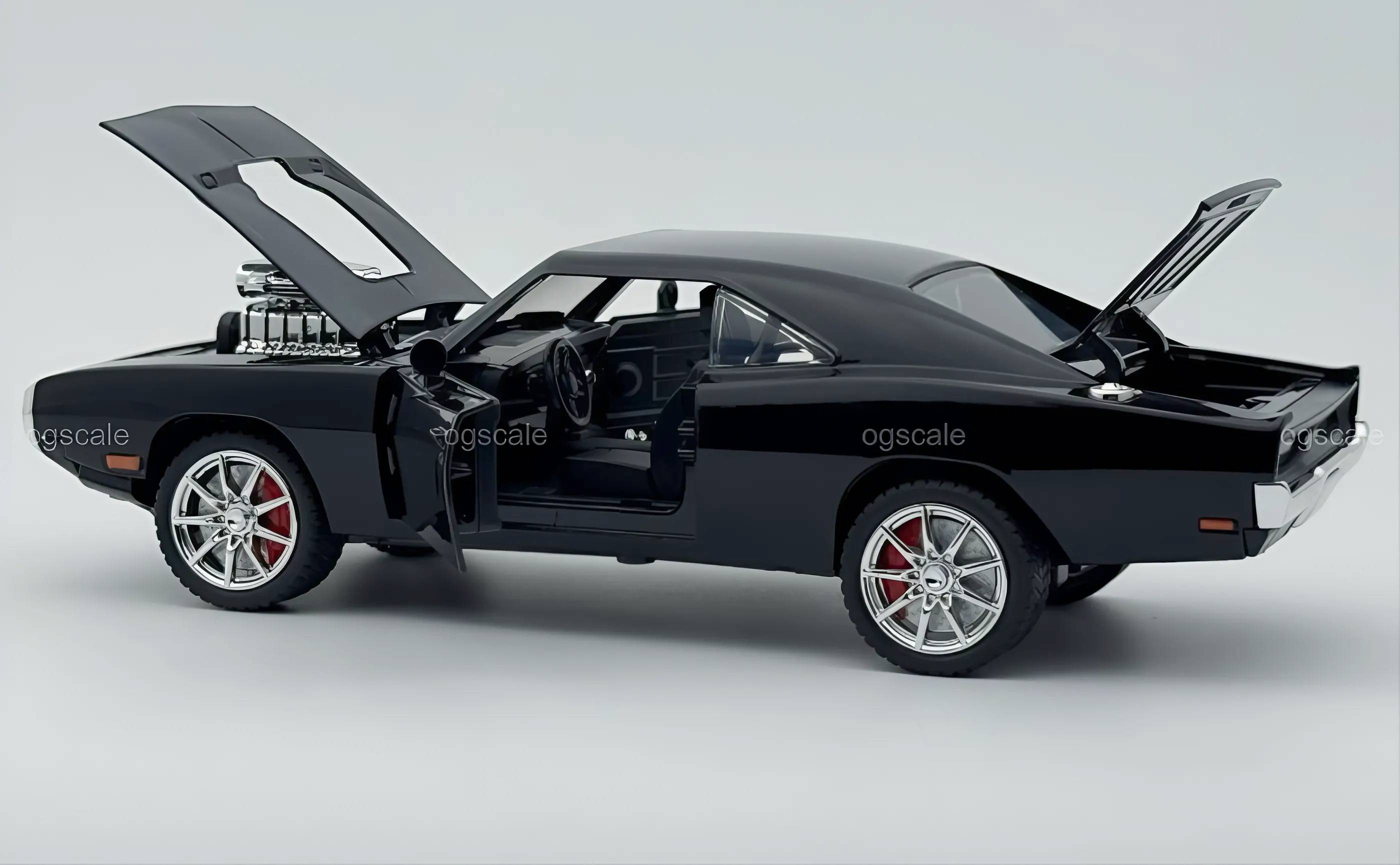 1970 Dodge Charger Fast & Furious 1:18 diecast Scale Model Car - Large size
